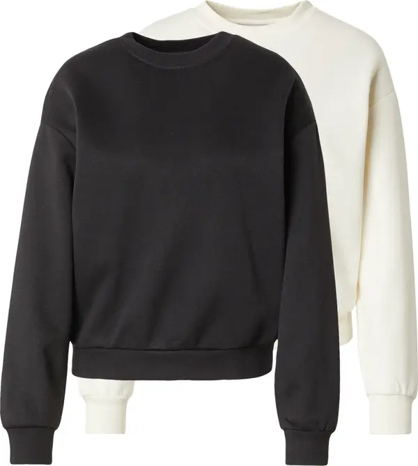 ABOUT YOU ABOUT YOU Sweater majica 'Ina'  crna / bijela