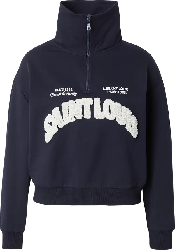 ABOUT YOU ABOUT YOU Sweater majica 'Jascha'  mornarsko plava / bijela