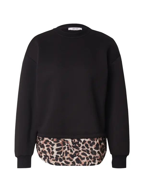 ABOUT YOU ABOUT YOU Sweater majica 'Presley'  bež / smeđa / crna