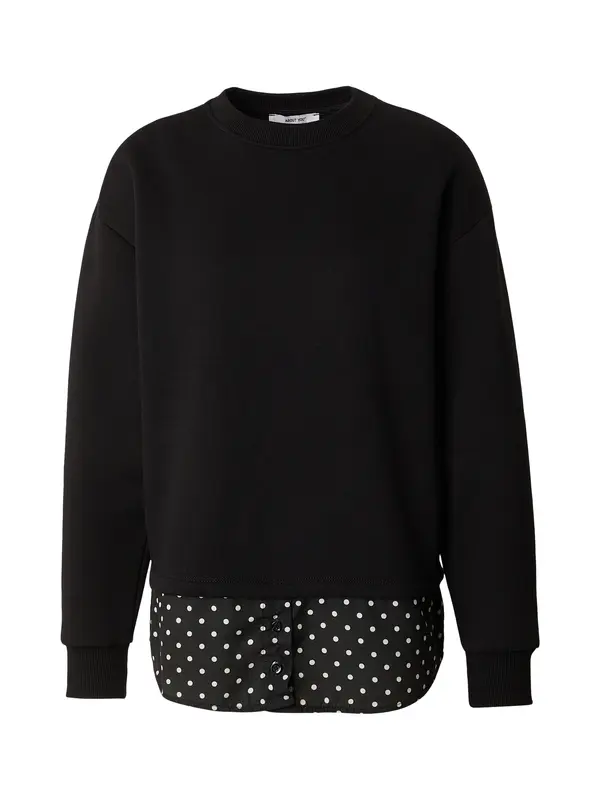 ABOUT YOU ABOUT YOU Sweater majica 'Presley'  crna / bijela