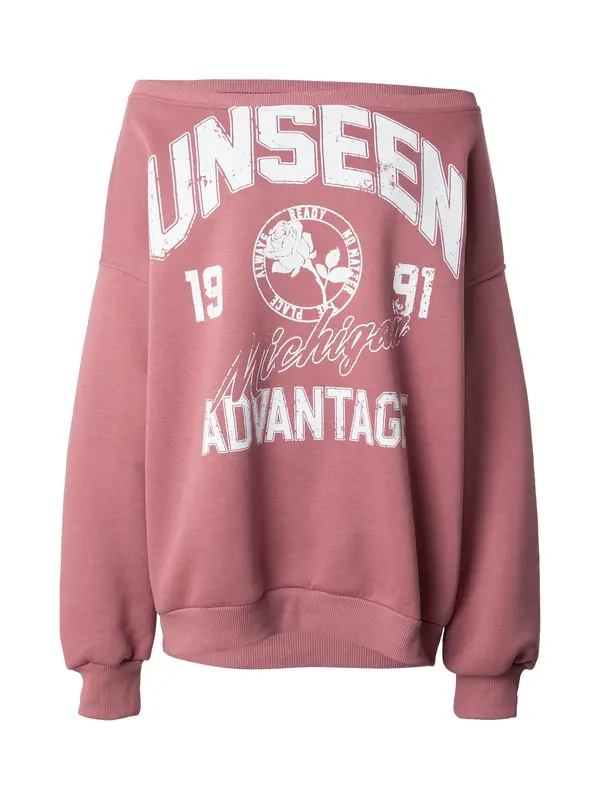 ABOUT YOU ABOUT YOU Sweater majica 'Rose'  prljavo roza / bijela