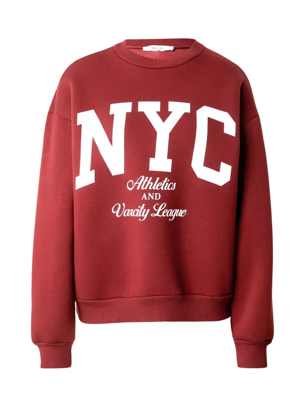 ABOUT YOU ABOUT YOU Sweater majica 'Tabea'  bordo / bijela