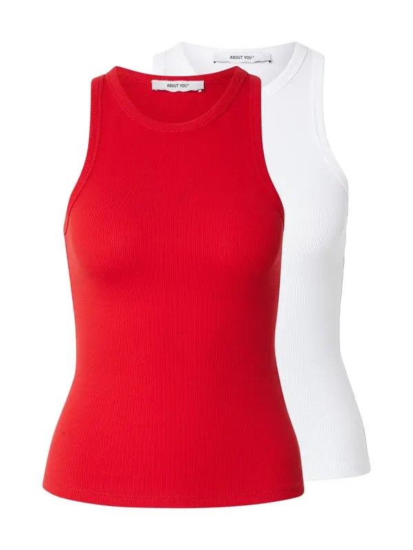 ABOUT YOU ABOUT YOU Top 'Anian'  crvena / bijela
