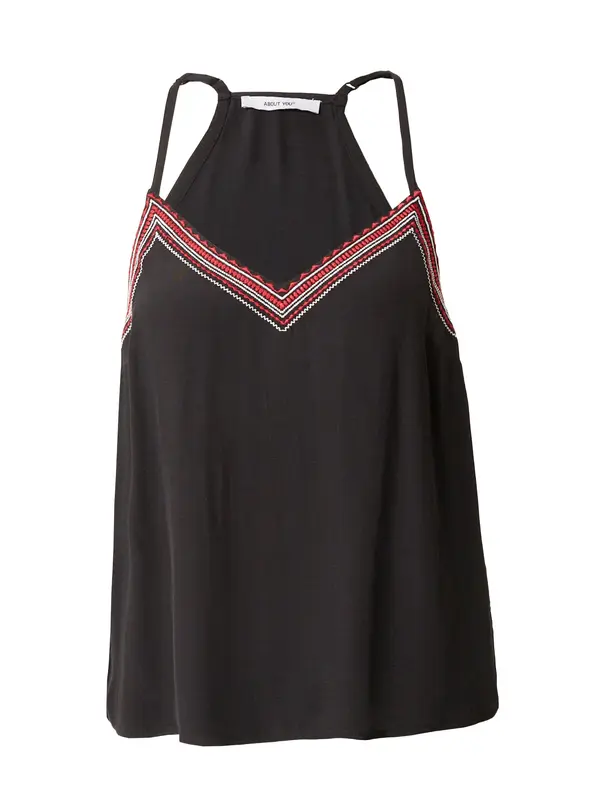 ABOUT YOU ABOUT YOU Top 'Joanna'  crvena / crna / bijela