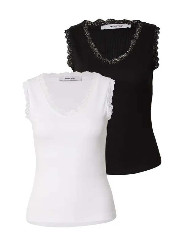 ABOUT YOU ABOUT YOU Top 'Reese'  crna / bijela