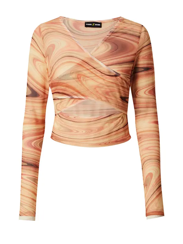 ABOUT YOU x Antonia ABOUT YOU x Antonia Majica 'Edina'  boja devine dlake (camel) / smeđa / marelica