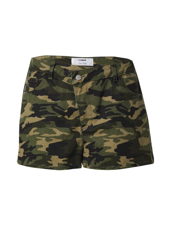 ABOUT YOU x Chiara Biasi ABOUT YOU x Chiara Biasi Hlače 'Dion'  kaki / crna