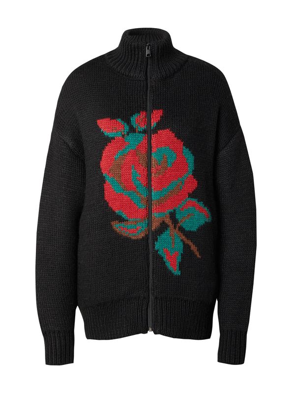 ABOUT YOU x Chiara Biasi ABOUT YOU x Chiara Biasi Kardigan 'Sofia'  smeđa / zelena / crvena / crna