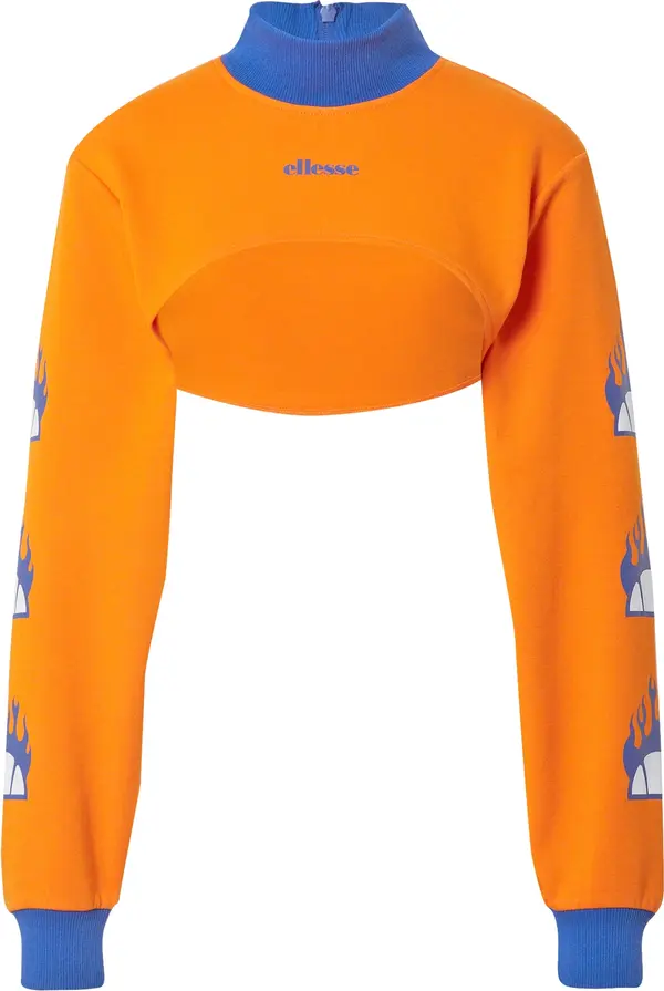 About You x Ellesse About You x Ellesse Majica 'Pieta Long Sleeve Funnel Neck Top'  narančasta