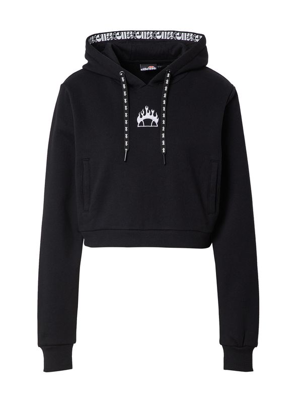 About You x Ellesse About You x Ellesse Sweater majica 'Lucianto'  crna