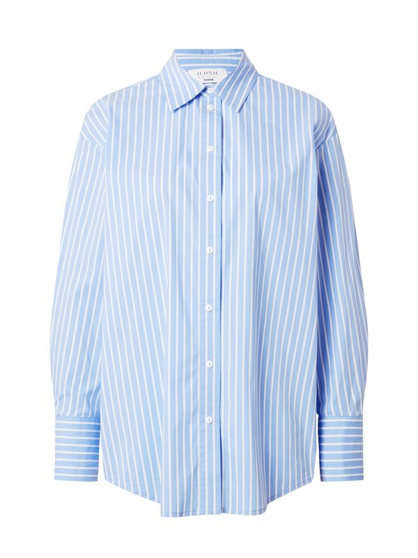 ABOUT YOU x Iconic by Tatiana Kucharova ABOUT YOU x Iconic by Tatiana Kucharova Bluza 'Paula'  azur / bijela