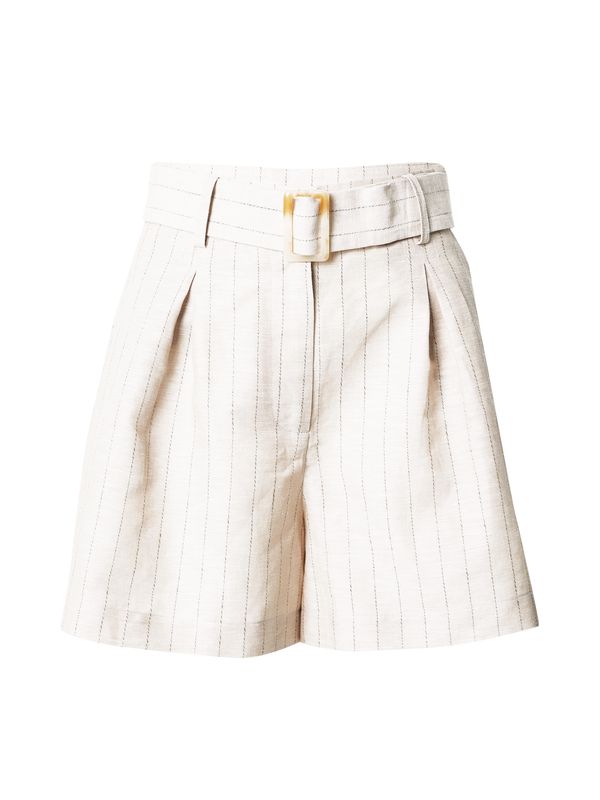 ABOUT YOU x Iconic by Tatiana Kucharova ABOUT YOU x Iconic by Tatiana Kucharova Hlače s naborima 'Tara '  bež / crna