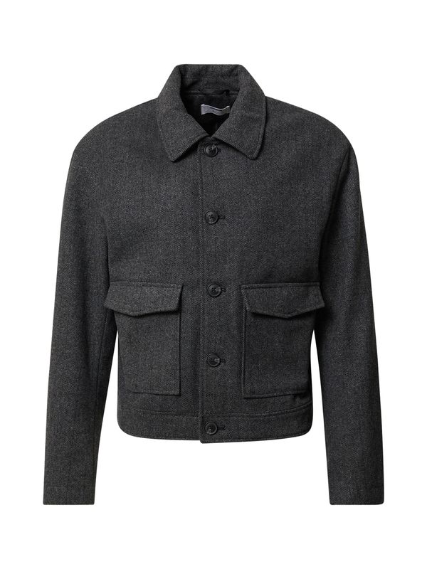 ABOUT YOU x Kevin Trapp ABOUT YOU x Kevin Trapp Prijelazna jakna 'Alan'  antracit siva / bijela