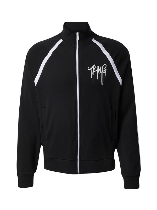 ABOUT YOU x Kingsley Coman ABOUT YOU x Kingsley Coman Gornji dio trenirke 'Dylan'  crna / bijela