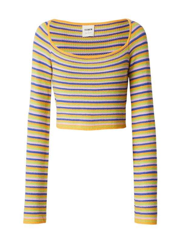 ABOUT YOU x Laura Giurcanu ABOUT YOU x Laura Giurcanu Pulover 'Anna'  kobalt plava / narančasto žuta / svijetlozelena / pastelno roza