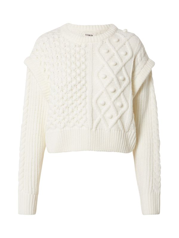 ABOUT YOU x Laura Giurcanu ABOUT YOU x Laura Giurcanu Pulover 'Melanie'  prljavo bijela