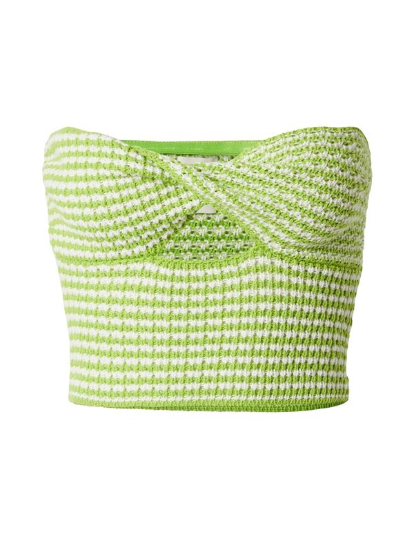 ABOUT YOU x Laura Giurcanu ABOUT YOU x Laura Giurcanu Top s naramenicama  zelena / bijela