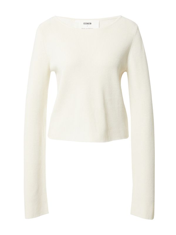 ABOUT YOU x Marie von Behrens ABOUT YOU x Marie von Behrens Pulover 'Melinda'  prljavo bijela