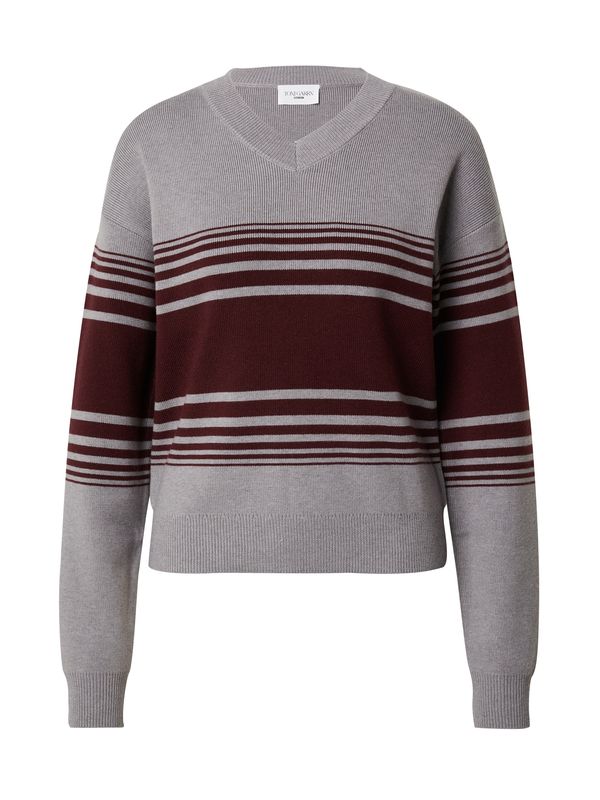 ABOUT YOU x Toni Garrn ABOUT YOU x Toni Garrn Pulover 'Penelope'  siva / crvena