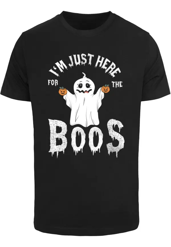 ABSOLUTE CULT ABSOLUTE CULT Majica 'Halloween - Boos'  narančasta / crna / bijela
