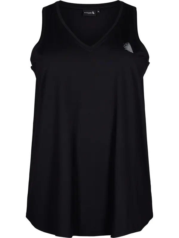 Active by Zizzi Active by Zizzi Sportski top 'ABASIC'  crna