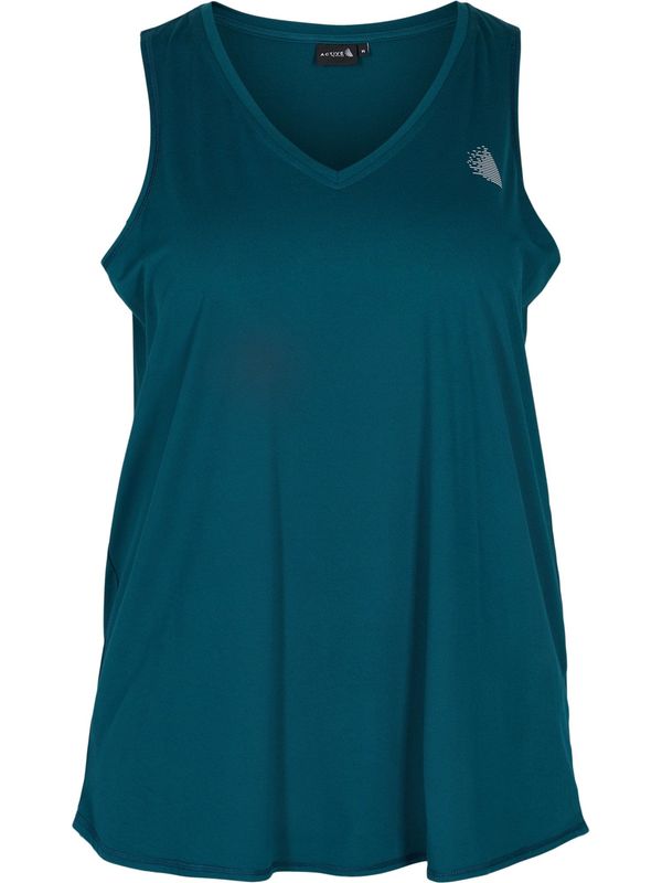 Active by Zizzi Active by Zizzi Sportski top  smaragdno zelena / srebro