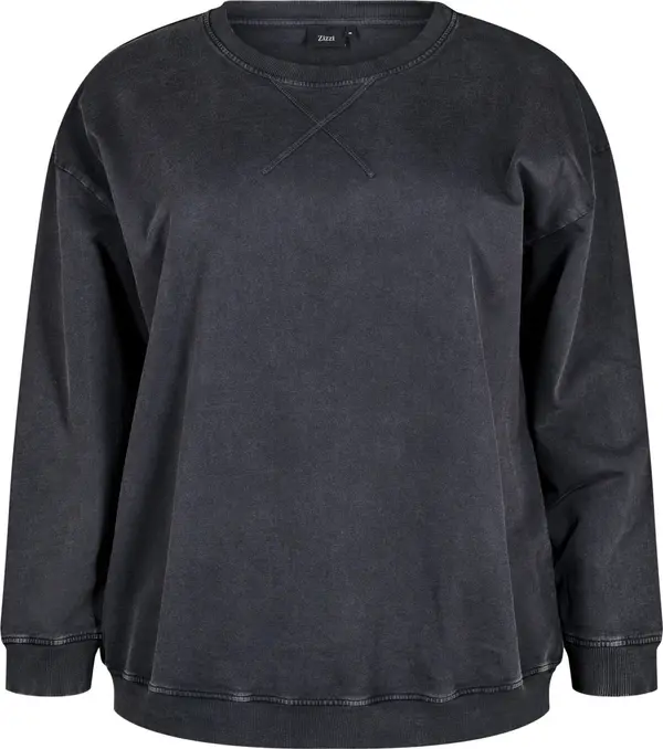 Active by Zizzi Active by Zizzi Sweater majica 'Apenny'  siva