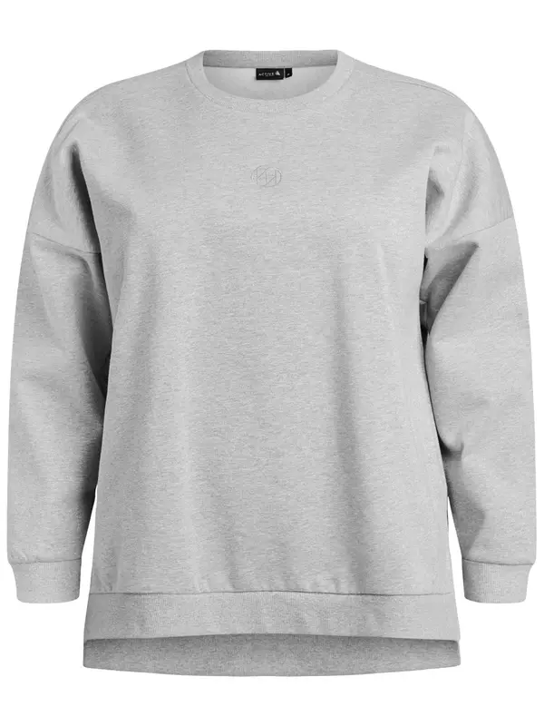 Active by Zizzi Active by Zizzi Sweater majica 'ASIN'  siva melange