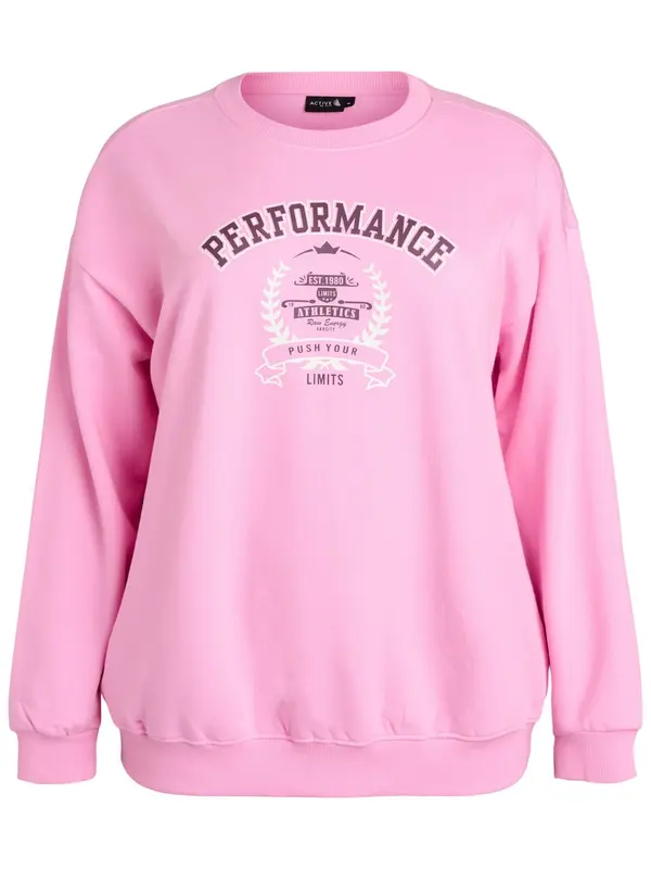 Active by Zizzi Active by Zizzi Sweater majica  roza / bijela