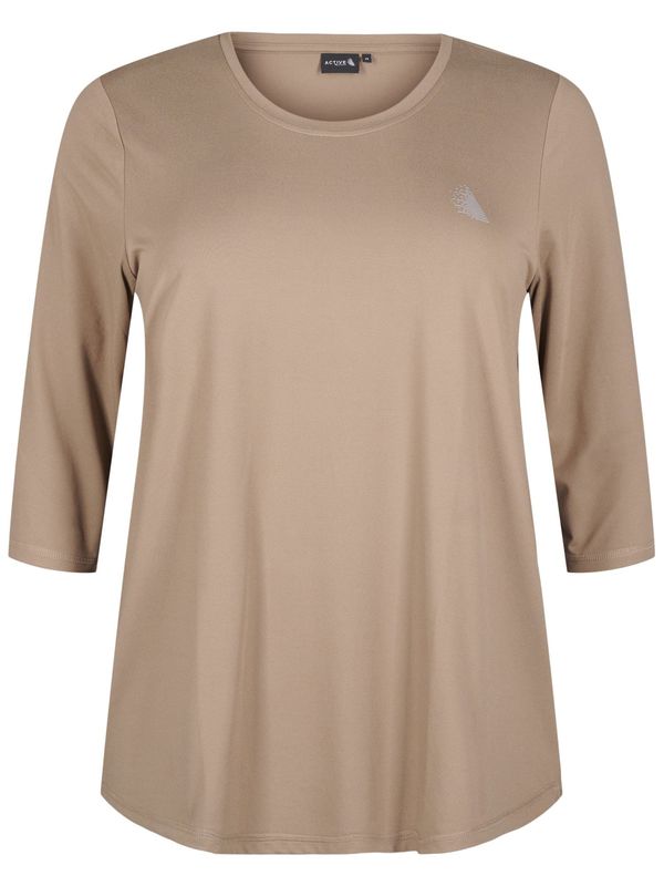 Active by Zizzi Active by Zizzi Tehnička sportska majica  tamno bež