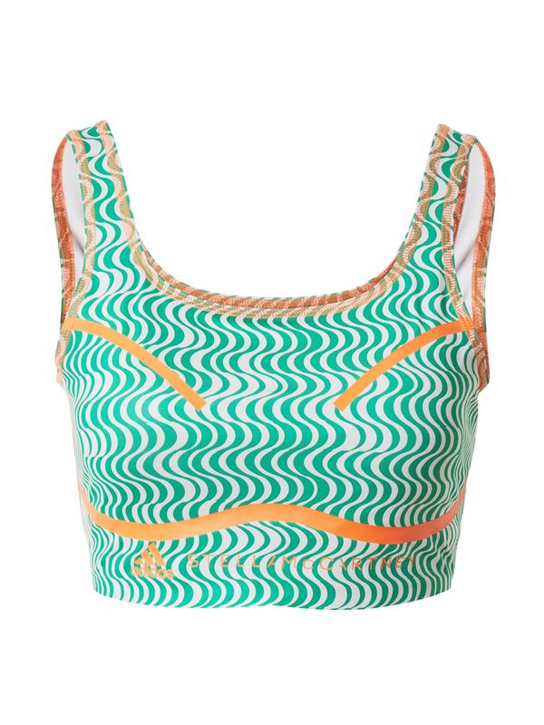 ADIDAS BY STELLA MCCARTNEY ADIDAS BY STELLA MCCARTNEY Sportski top 'Truepurpose Printed'  siva / smaragdno zelena / narančasta