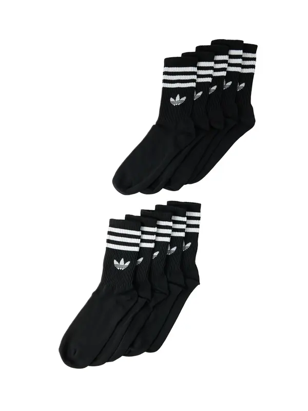 ADIDAS ORIGINALS ADIDAS ORIGINALS Čarape '3-STRIPES CREW 10 PAIRS'  crna / bijela
