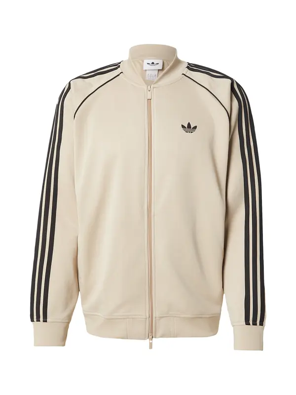 ADIDAS ORIGINALS ADIDAS ORIGINALS Gornji dio trenirke 'Adicolor Classic'  bež siva / crna