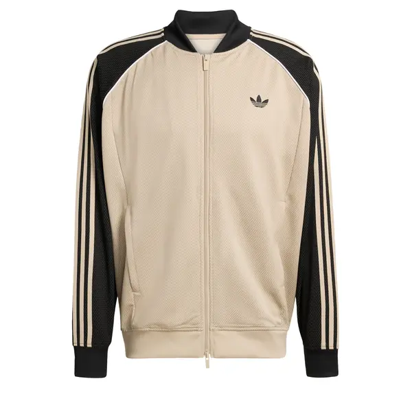 ADIDAS ORIGINALS ADIDAS ORIGINALS Gornji dio trenirke 'LOOSE MESH TRACK'  bež / crna / vuneno bijela