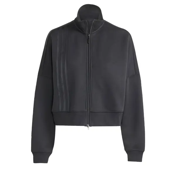 ADIDAS ORIGINALS ADIDAS ORIGINALS Gornji dio trenirke 'Off Placed 3-Stripes Zip'  tamo siva / crna