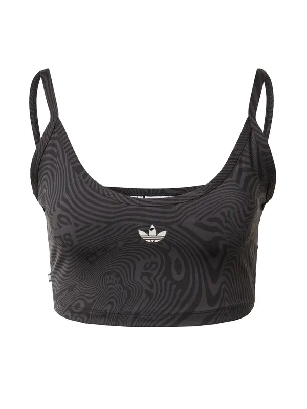 ADIDAS ORIGINALS ADIDAS ORIGINALS Grudnjak 'Marble Prints'  siva / crna / bijela