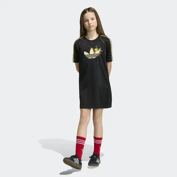 ADIDAS ORIGINALS ADIDAS ORIGINALS Haljina  pastelno žuta / lubenica roza / crna / bijela