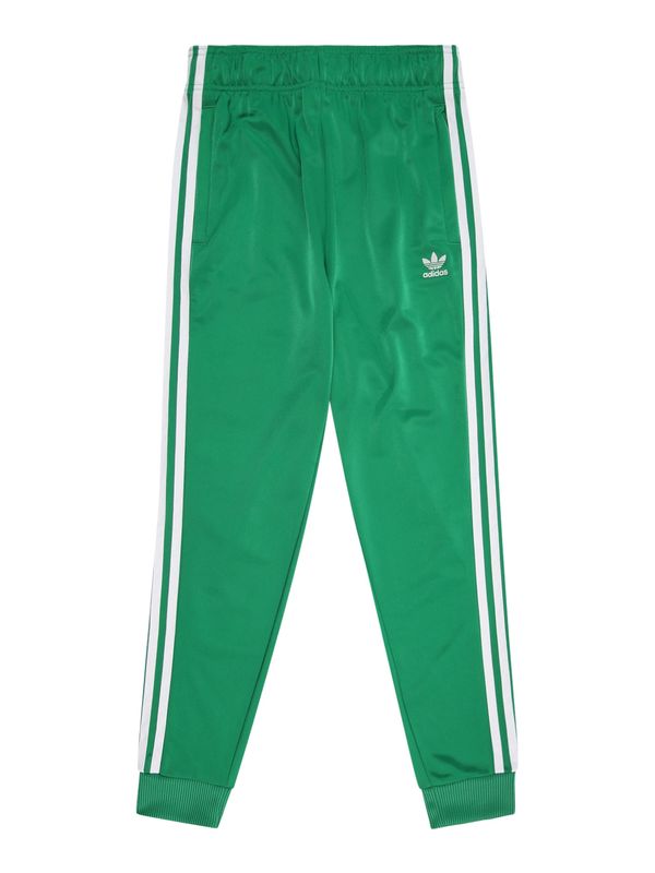 ADIDAS ORIGINALS ADIDAS ORIGINALS Hlače 'Adicolor'  zelena / bijela