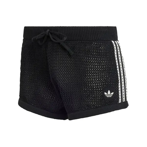 ADIDAS ORIGINALS ADIDAS ORIGINALS Hlače 'KNITTED CROCHET'  crna / bijela