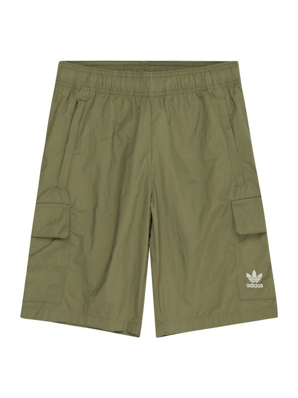 ADIDAS ORIGINALS ADIDAS ORIGINALS Hlače  maslinasta / bijela