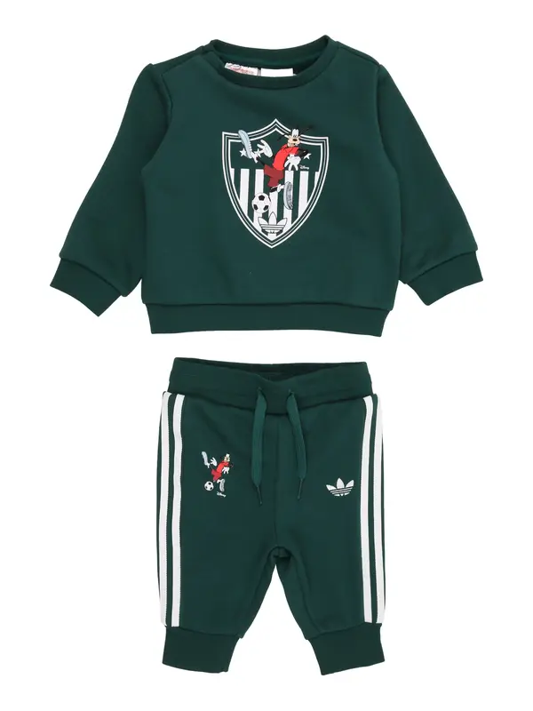 ADIDAS ORIGINALS ADIDAS ORIGINALS Jogging komplet 'Disney'  tamno zelena / crvena / bijela