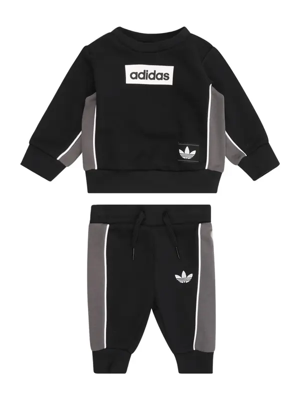 ADIDAS ORIGINALS ADIDAS ORIGINALS Jogging komplet  siva / crna / bijela