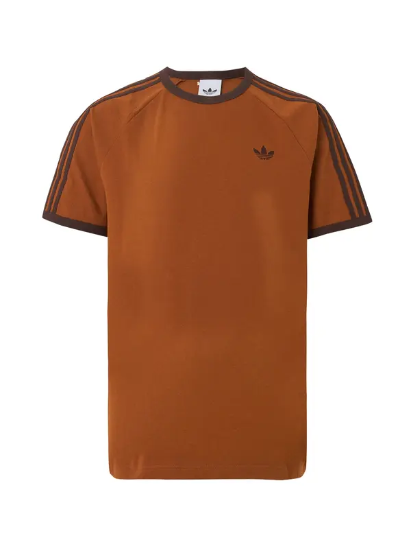 ADIDAS ORIGINALS ADIDAS ORIGINALS Majica '3-STRIPES'  konjak / tamno smeđa