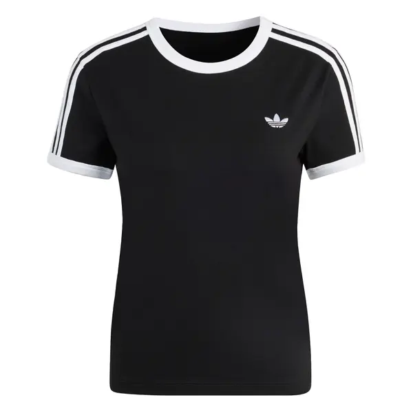 ADIDAS ORIGINALS ADIDAS ORIGINALS Majica '3 Stripes Slim'  crna / bijela