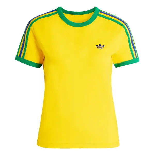 ADIDAS ORIGINALS ADIDAS ORIGINALS Majica '3 STRIPES SLIM'  plava / žuta / zelena