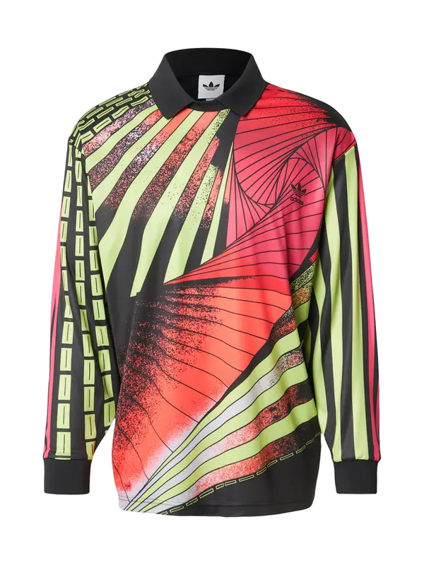 ADIDAS ORIGINALS ADIDAS ORIGINALS Majica 'GOALIE'  limeta zelena / narančasta / roza / crna
