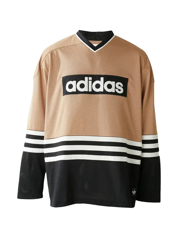 ADIDAS ORIGINALS ADIDAS ORIGINALS Majica 'HCKY'  cappuccino / crna / bijela