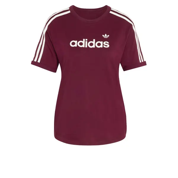 ADIDAS ORIGINALS ADIDAS ORIGINALS Majica 'LINEAR'  burgund / bijela