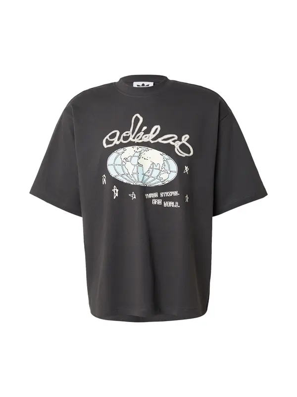 ADIDAS ORIGINALS ADIDAS ORIGINALS Majica 'ONE WORLD'  bež / svijetloplava / svijetlozelena / crna