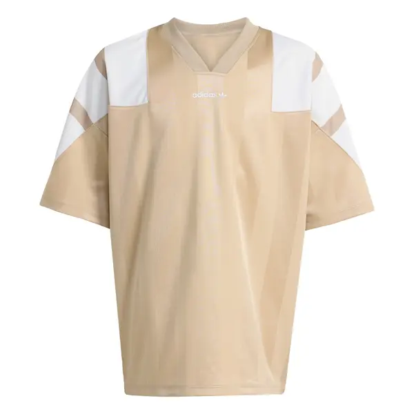 ADIDAS ORIGINALS ADIDAS ORIGINALS Majica 'OVERSIZED BLOCKED JERSEY'  bež / bijela